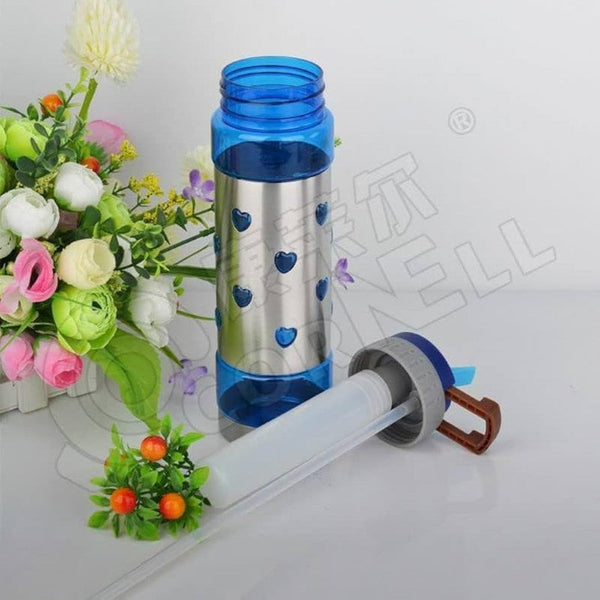 Frozen Steel Water Bottle – Stainless Steel Bottle with Straw
