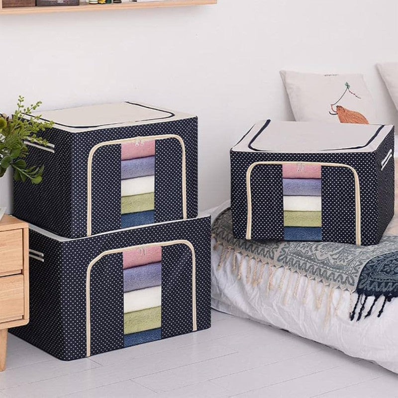 Fouji Storage Bag – Large Capacity Clothes Organizer with Zipper Cover