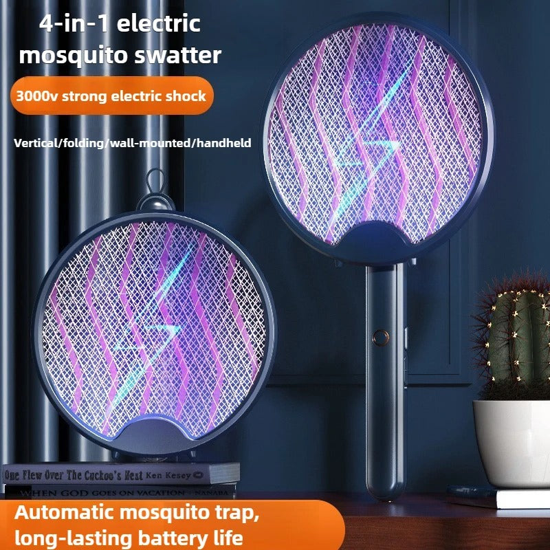 Foldable Mosquito Killer Racket with UV Light – Rechargeable Electric Swatter