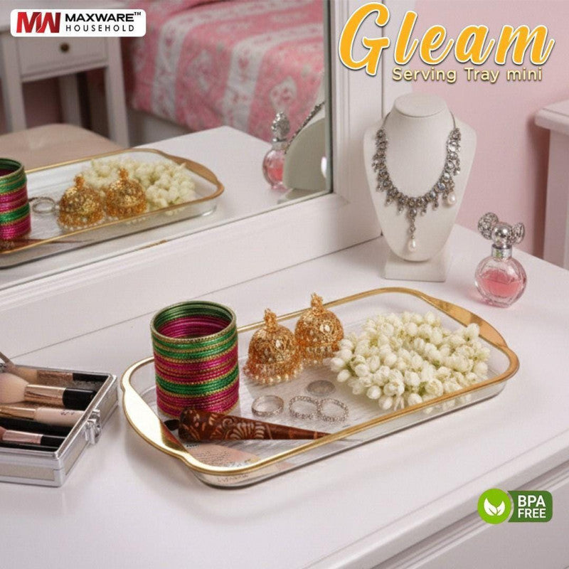 Gleam Serving Tray (Large) – Premium Stylish Tea & Snack Serving Tray