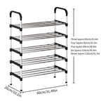5 Layer Shoe Rack – Durable Multi-Tier Shoe Organizer for Home (Space Saving)