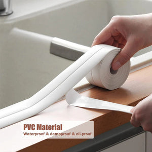 PVC Sealing Strip Tape – Waterproof Kitchen & Bathroom Gap Seal (Self-Adhesive)
