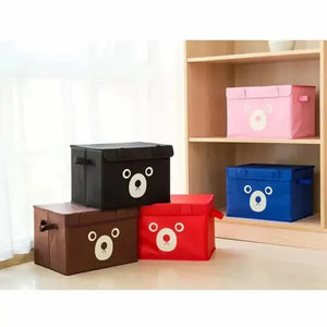 Pack of 2 Panda Storage Box – Foldable Clothes & Toy Organizer with Lid