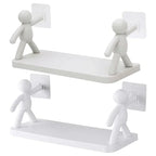 Floating Wall Shelf for Bedroom – Modern Storage Rack (No Drill, Space Saving Design)
