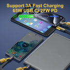 Pack of 2 4-in-1 Multi Charging Cable 65W – Fast Charging USB to Type-C, Lightning & Micro USB