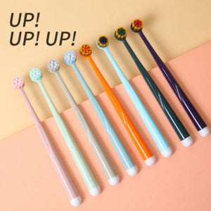 Pack of 2 Round Head Soft Toothbrush – Precision Clean Bristles | Comfortable Grip  Brush