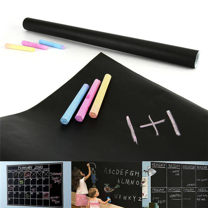 Blackboard Wall Sticker Removable Chalkboard Sticker for Kids & Home
