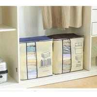 Pack of 2 Peach Storage Bag – Large Clothes & Bedding Organizer with Handles