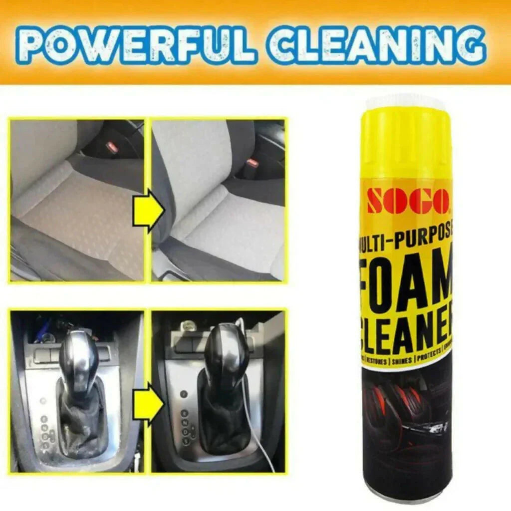 SOGO Foam Cleaner – Multi Purpose Car & Home Cleaning Spray | Upholstery, Sofa & Seat Cleaner