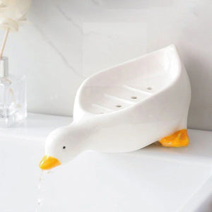 Pack of 2 Cute Duck Soap Holder – Self Draining Soap Dish for Bathroom 🦆