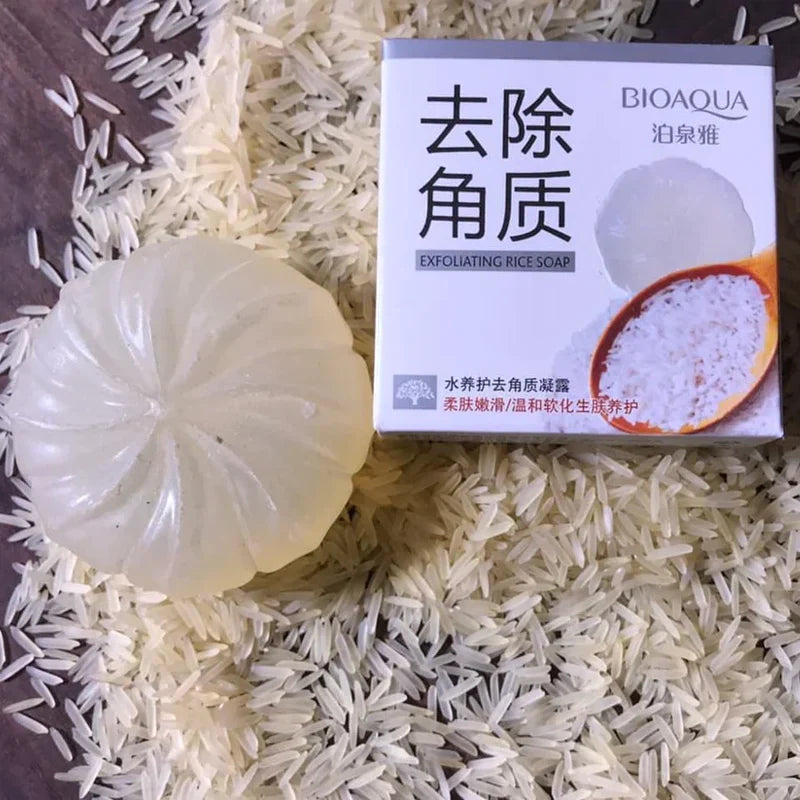 Rice Soap – Brightening & Exfoliating Face and Body Soap for Smooth Glowing Skin