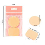 Pack of 3 Makeup Powder Puff 2pcs Set – Soft Sponge for Foundation & Face Powder Application