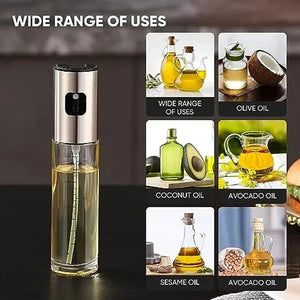 Oil Spray Bottle – Refillable Cooking Oil Sprayer | Kitchen BBQ Olive Oil Dispenser