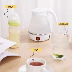 Foldable Electric Kettle – Portable Silicone Travel Kettle | Fast Boiling Mini Water Heater