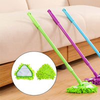 Mini Triangle Mop 360° Rotating Head – Corner Cleaning Floor Mop with Extendable Handle