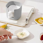 Pack of 2 Seasoning Sauce Dish Set – Mini Sushi Dip Bowls with Holder