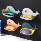Fish Soap Holder – Cute Wall Mounted Soap Dish with Drain Holes