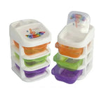 3 Pcs Rainbow Jewellery Organizer Box – Multi-Layer Storage Case