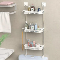 3 Layer Bathroom Storage Rack – Wall Mounted Organizer Shelf for Toiletries & Accessories