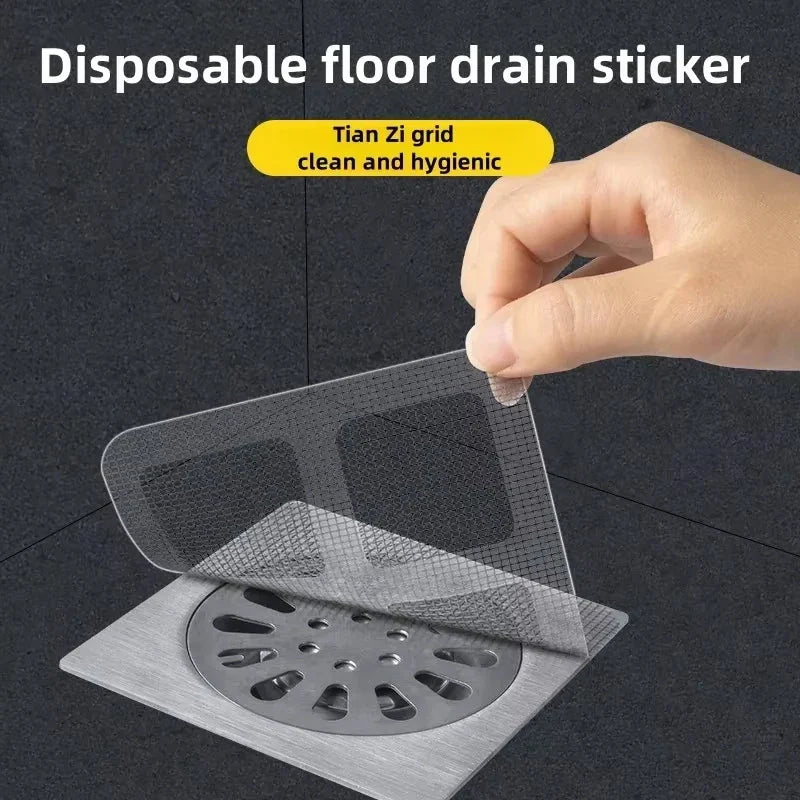 Adhesive Sink Drain Patch (Pack of 20) – Anti-Clog Hair Catcher Filter | Kitchen & Bathroom Drain Protector