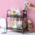 2 Layer Steel Rack – Multi-Purpose Desktop Organizer Shelf