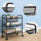 3 Tier Storage Trolley Rack – Rolling Organizer Shelf