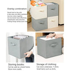 Pack of 2 Foldable Toy Storage Box – Multi-Purpose Fabric Organizer with Handle