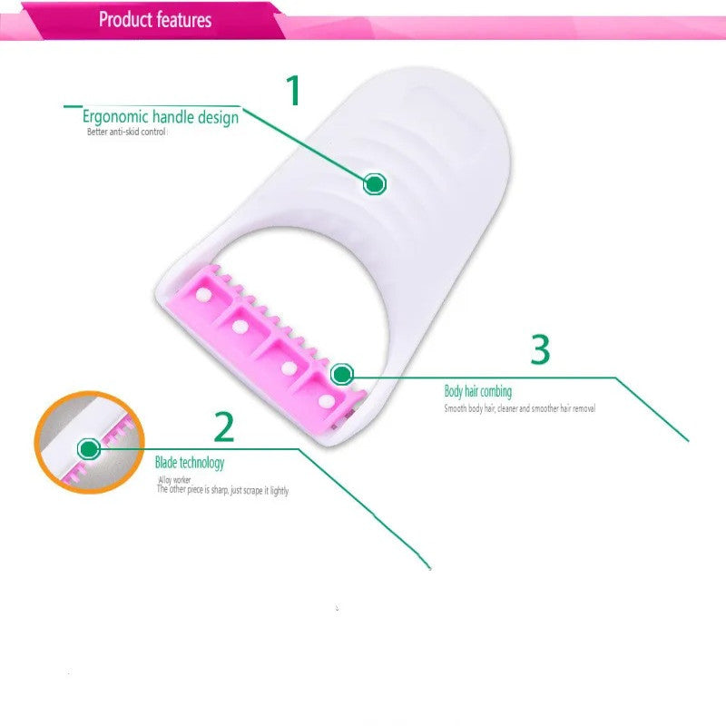 Safit Body Razor – Smooth Hair Removal Razor Pack | Safe & Easy Shaving (3 PCS Set)