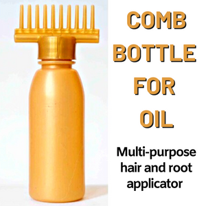 Pack of 2 Oil Comb Bottle – Multi-Purpose Hair & Root Applicator
