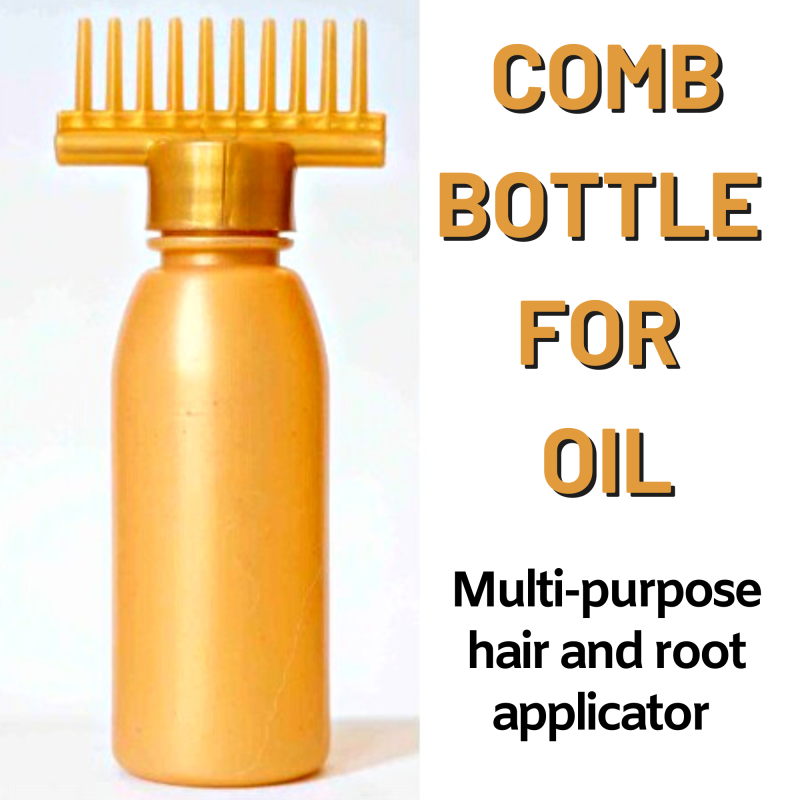 Pack of 2 Oil Comb Bottle – Multi-Purpose Hair & Root Applicator