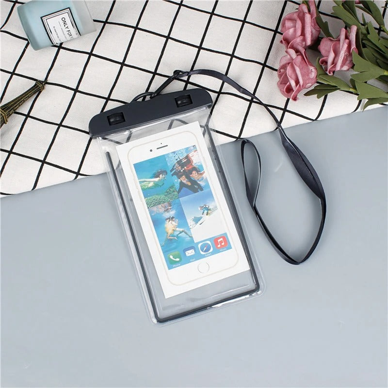 Pack of 2 Waterproof Mobile Pouch – Universal Touch Screen Phone Case (Waterproof Cover)