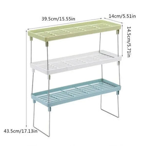 Kitchen Storage Stand Rack – Multi Purpose Shelf Organizer | Countertop Expandable Storage Stand