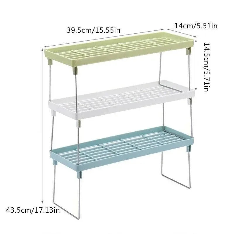 Kitchen Storage Stand Rack – Multi Purpose Shelf Organizer | Countertop Expandable Storage Stand
