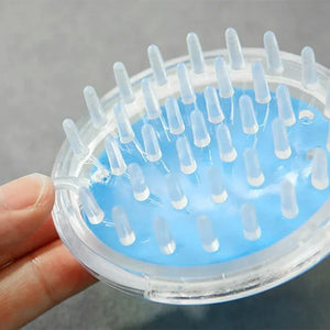 Pack of 2 Silicone Shampoo Brush – Scalp Massager & Deep Cleaning Hair Brush (Soft Grip)