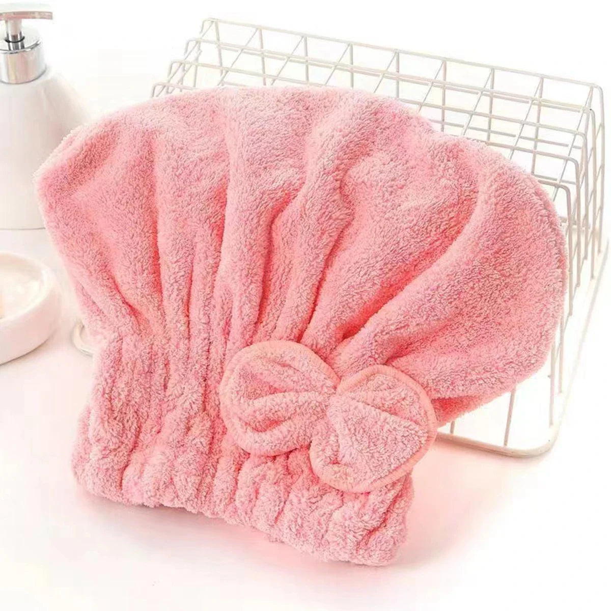 Pack of 2 Bath Towel cap