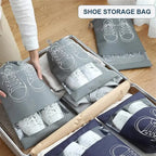 Pack of 3 Non-Printed Shoes Storage Bag – Travel Drawstring Shoe Organizer (Dustproof)