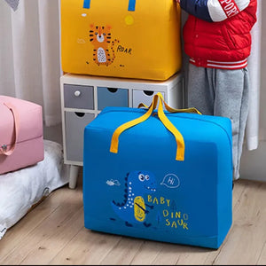 Dino Kids Storage Bag – Large Comforter & Clothes Organizer