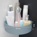 Pack of 2 Wall Mounted Corner Shelf – Double Layer Bathroom & Kitchen Storage Organizer