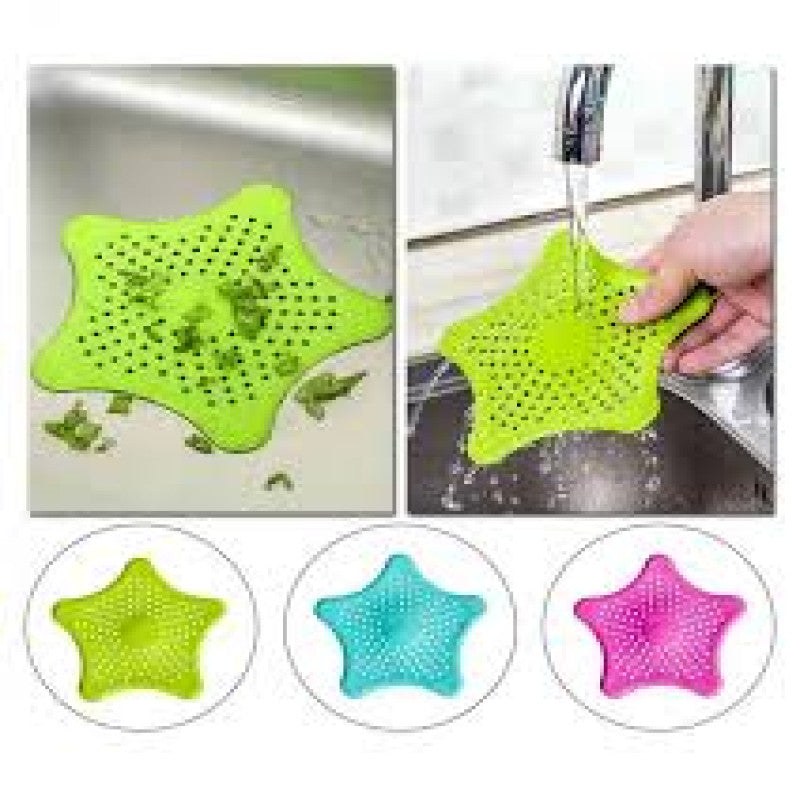 Pack of 3  Sink Star Jali – Silicone Drain Filter | Kitchen Sink Hair & Food Catcher Strainer