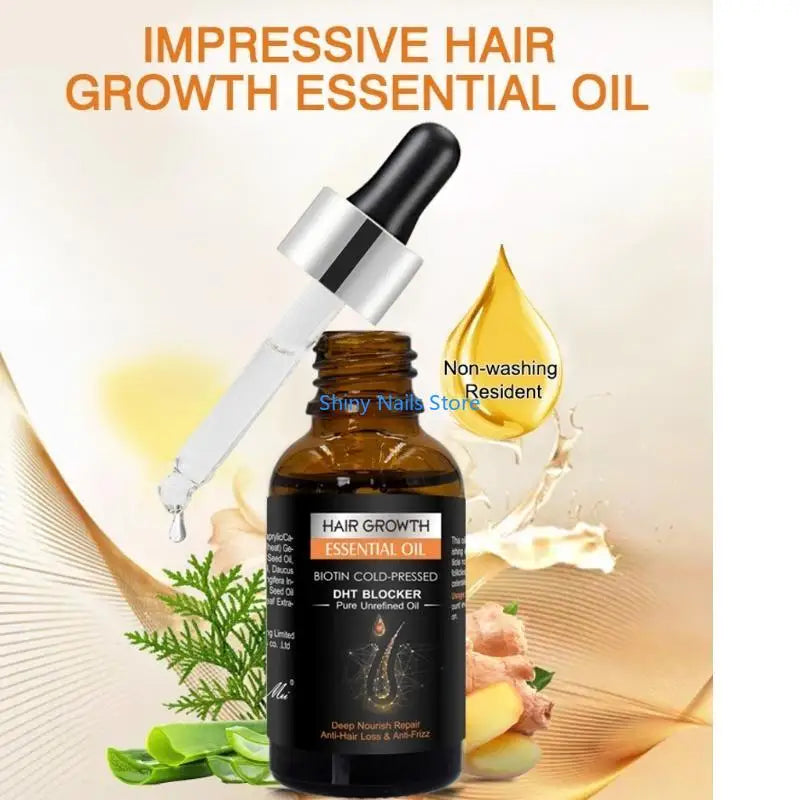 Hair Growth Essential Oil – Anti Hair Fall & DHT Blocker Formula | Strong, Thick & Healthy Hair Oil