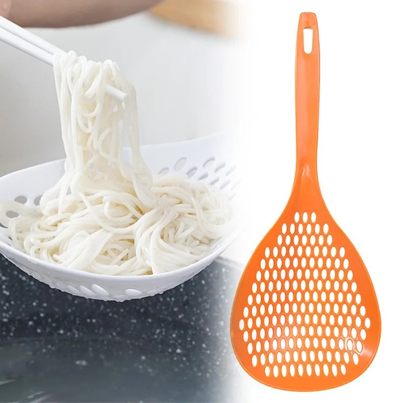 Multi-Purpose Pasta Spoon – Cooking Strainer Skimmer Spoon | Heat Resistant Kitchen Serving Spoon