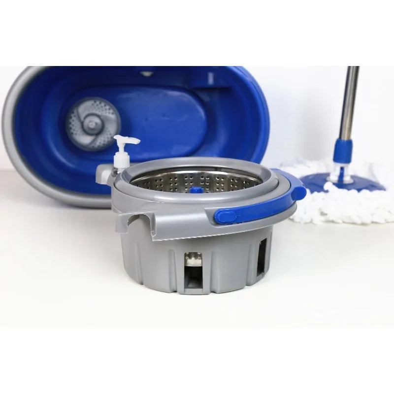 Primo Spin Mop with Bucket & Wheels – 360° Rotating Floor Cleaning System