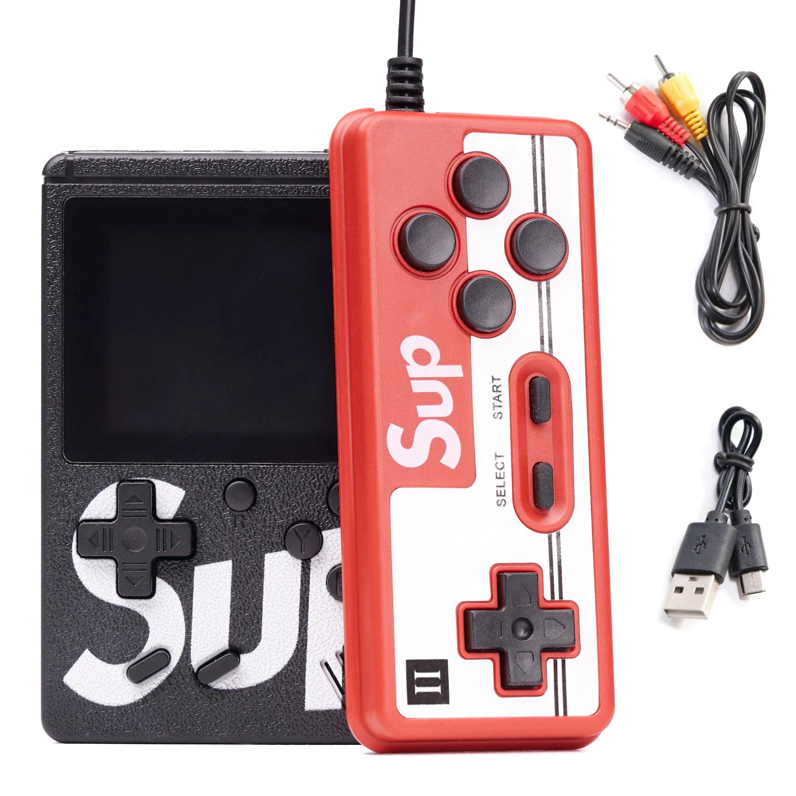 SUP Game Box 400 in 1 | Retro Handheld Gaming Console with Controller & Adapter
