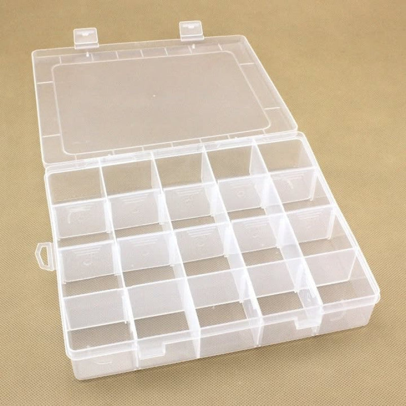 Sigma Storage Box 20 Grid Organizer – Multi Compartment Jewelry & Accessories Box BPA-Free