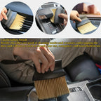 Car Interior Cleaning Brush – Soft Bristle Detailing Brush | Dashboard & Air Vent Cleaner Tool