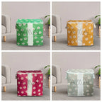 Pack of 2 Floral Large Storage Bag – Multipurpose Clothes & Blanket Organizer