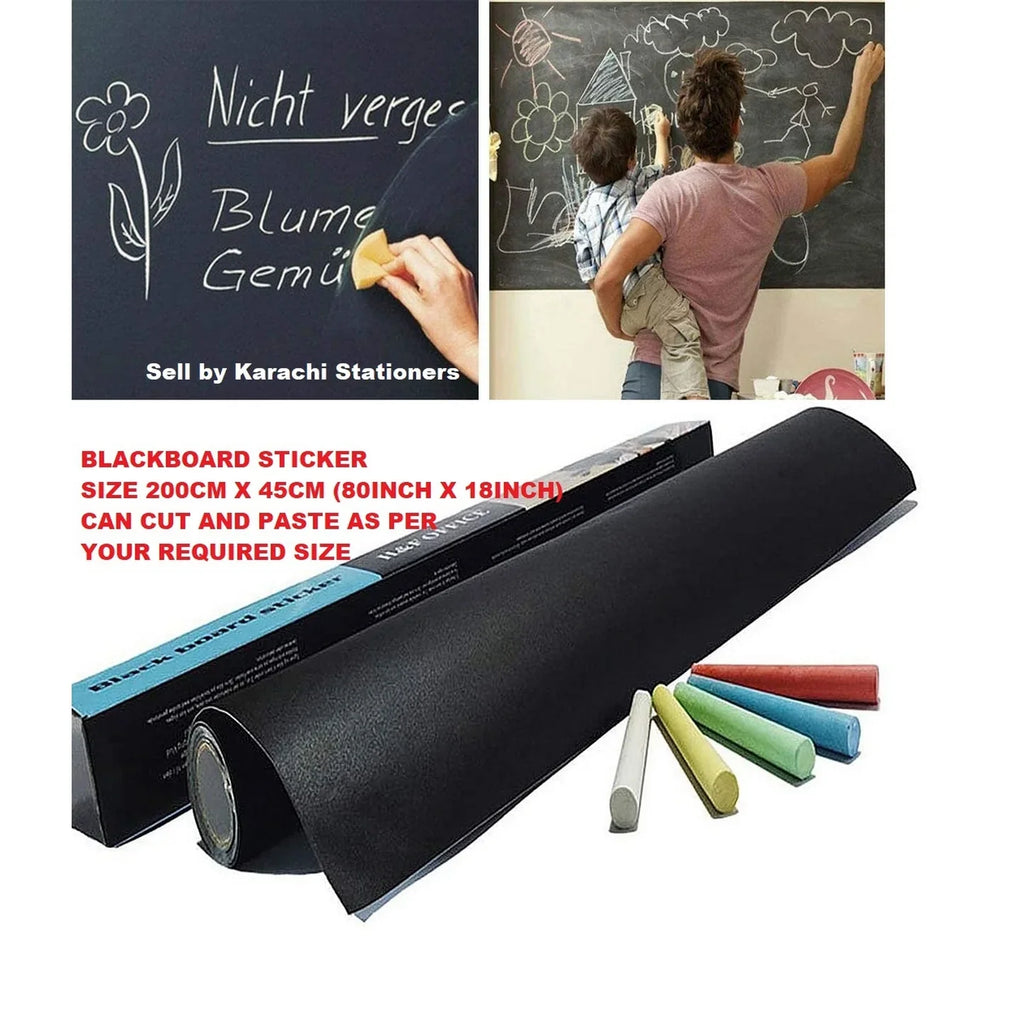 Blackboard Wall Sticker Removable Chalkboard Sticker for Kids & Home