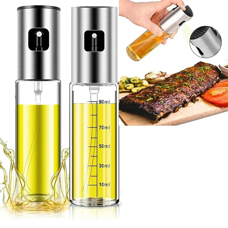 Oil Spray Bottle – Refillable Cooking Oil Sprayer | Kitchen BBQ Olive Oil Dispenser