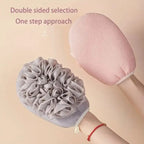 Pack of 2 Exfoliating Shower Gloves – Double Sided Bath Loofah Sponge | Deep Skin Cleaning & Body Scrubber