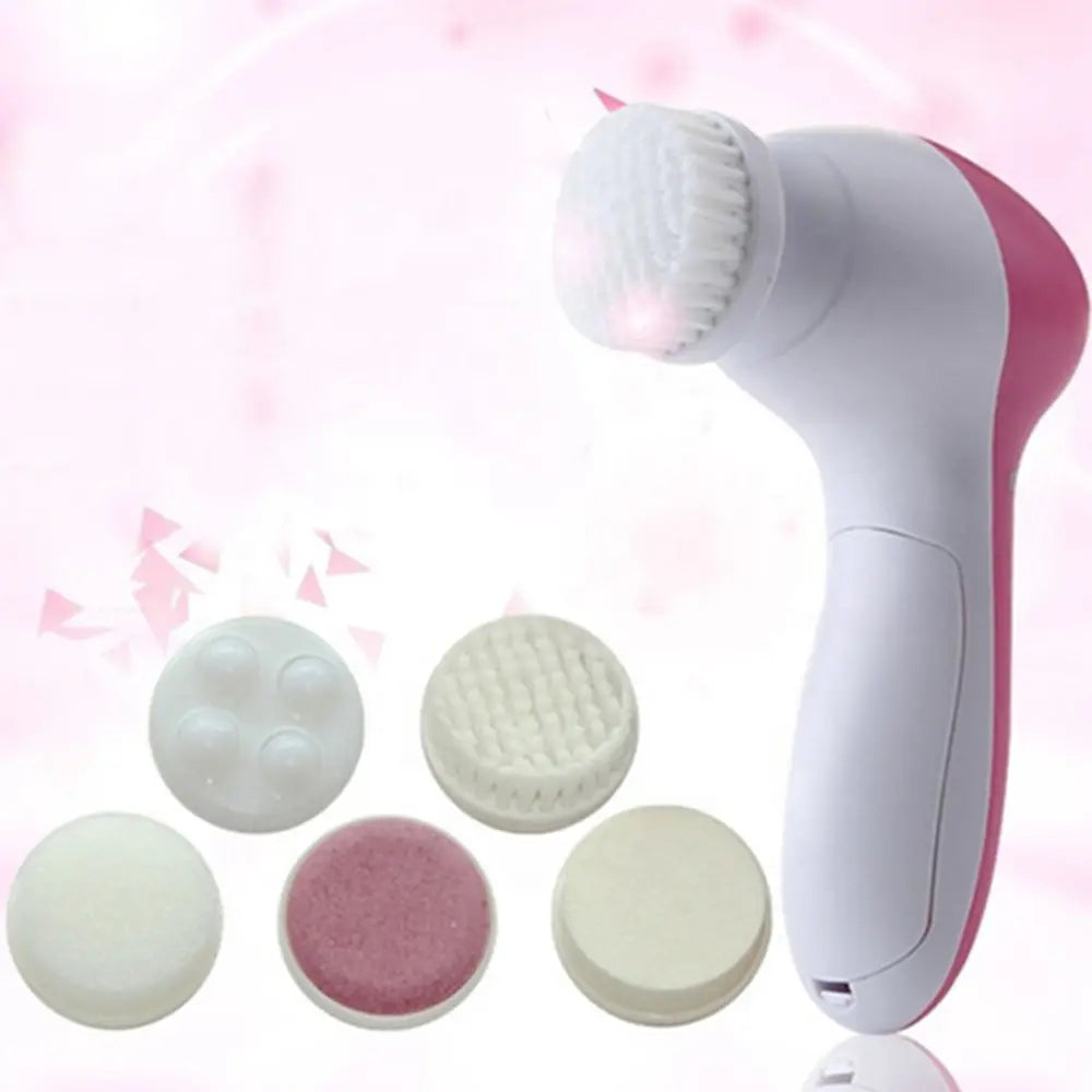 5 in 1 Facial Massager & Cleansing Brush – Electric Skincare Device
